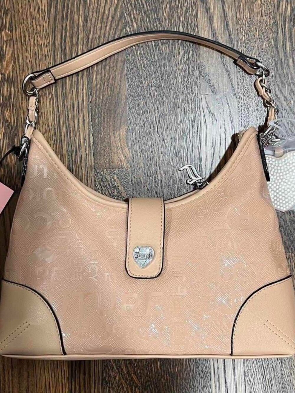 juicy couture “starry night” hobo bag in pecan tan y2k NWT